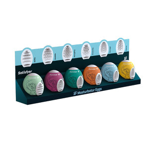 Satisfyer -  Masturbator Eggs – Set of 6 – Assorted Styles