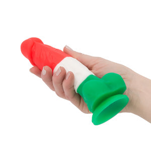 Pure Love® - Tri-Colour Realistic Dildo With Suction Base – 7 In.