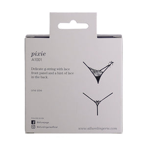 Adore by Allure Pixie Panty – One Size Fits Most – Black